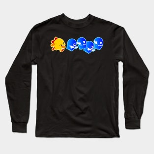 Mrs. Pac-Man on Pursuit Long Sleeve T-Shirt